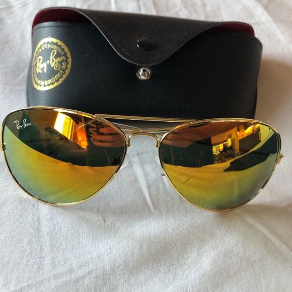 Ray-Ban Accessories - Ray Ban mirrored aviators